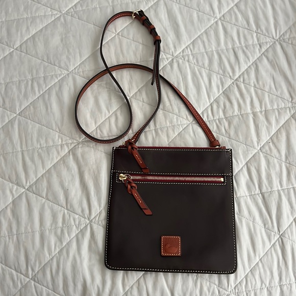 Dooney & Bourke Handbags - Dooney & Bourke Leather Crossbody Bag dark chocolate brown